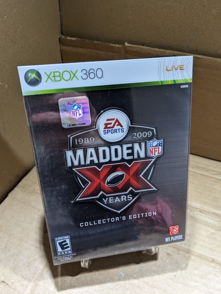 Madden NFL 09 20th Anniversary Collector's Edition (Microsoft Xbox 360 2008) CIB