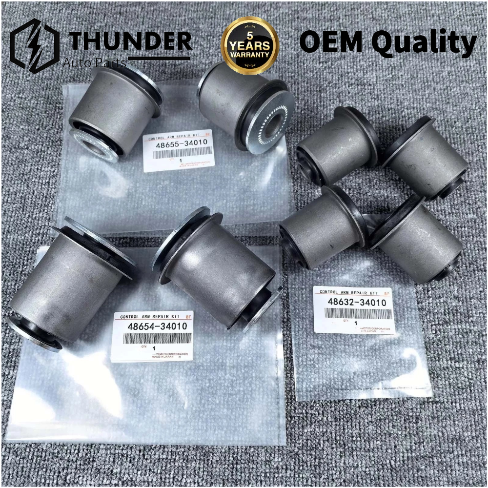 OEM 8PCS Front Upper and Lower Control Arm Bushing For 2001-2007 Toyota Sequoia*
