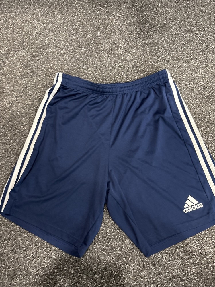 Adidas Designed 2 Move 3-Stripes Primeblue Shorts -Size M, Black and White