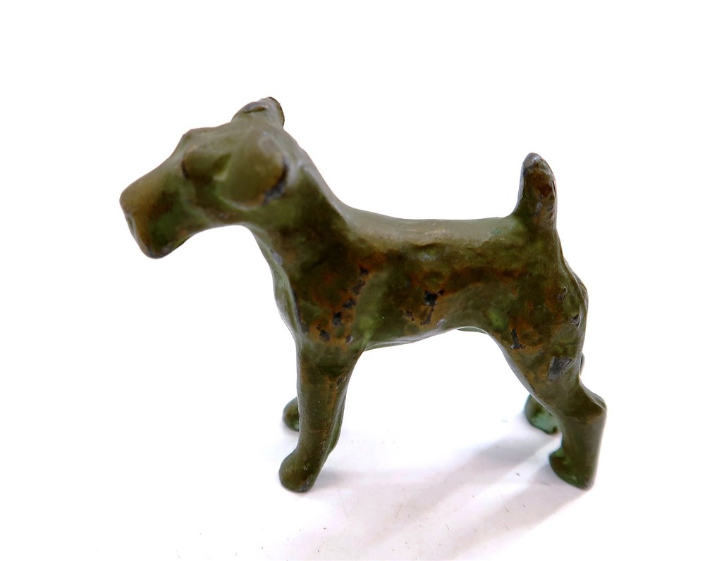 Vintage SRG Sell Right Gifts SCOTTISH or FOX TERRIER Dog Paperweight 1.75