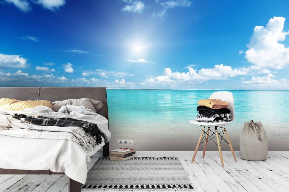 3D Sky Sea Landscape Wall Murals Wallpaper Murals Wall Sticker 4