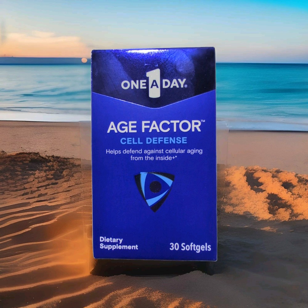 One A Day Age Factor Cell Defense Supplement 30 Softgels Expires 04/2026