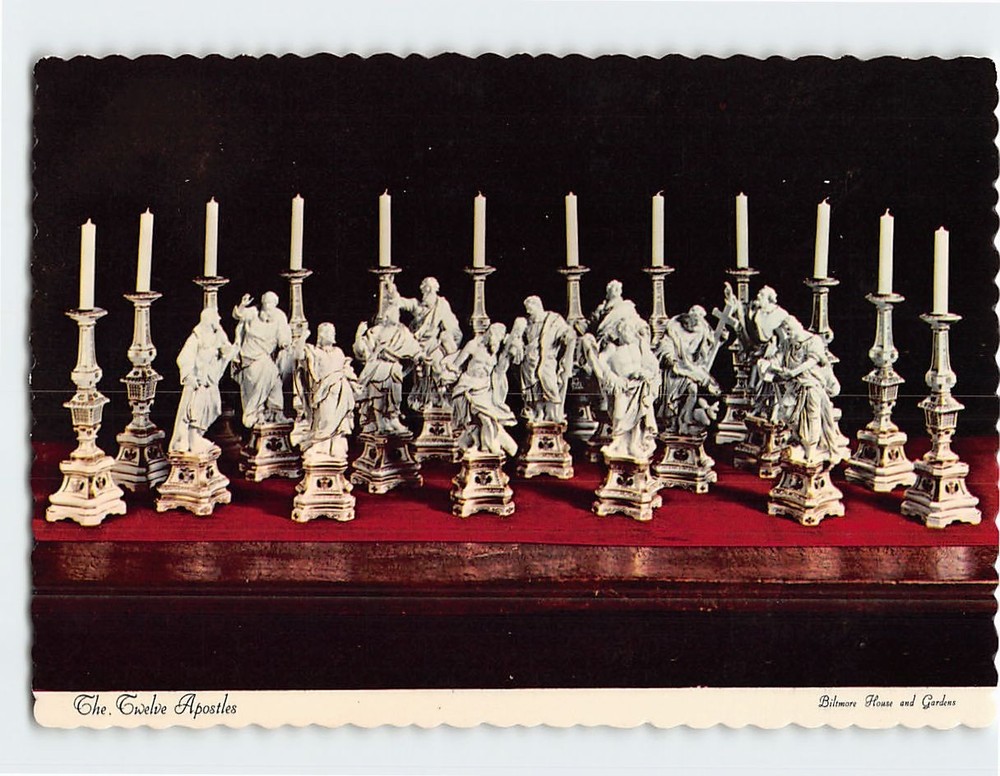 Postcard The Twelve Apostles Biltmore House and Gardens Asheville NC USA