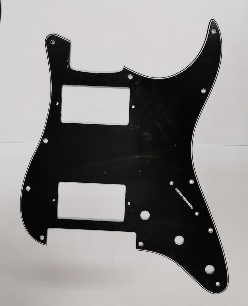 For  Strat Floyd Rose Tremolo HH PAF Humbucker Guitar pickguard  , 3Ply Black