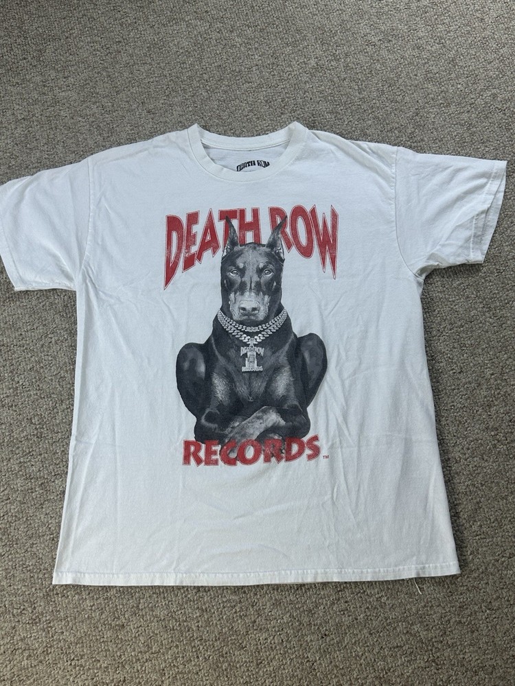 Death Row Records Doberman Tshirt Men’s Size Large Snoop Dogg Dr Dre Suge Knight