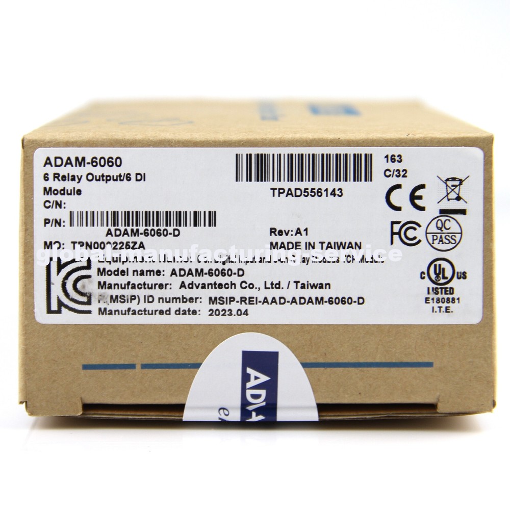 New In Box ADVANTECH ADAM6060 Input & Relay Data Acquisition Module DAQ Ethernet