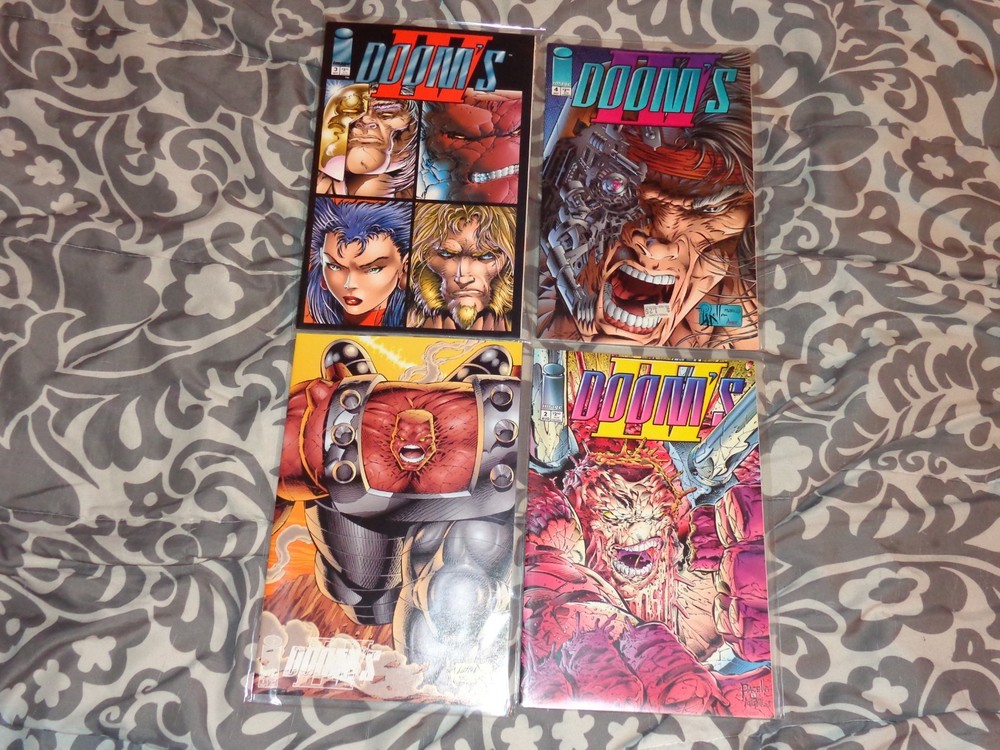 Doom’s IV #1–4 (1994) Image Comics - Rob Liefeld Mini Series Lot
