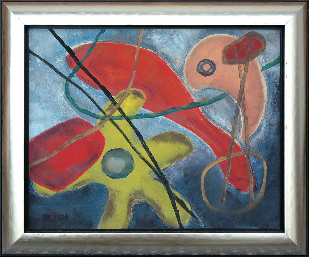 Abstract Art Paintings Color Yellow Red Blue Maritime Jakob Salzmann USA Unique-image
