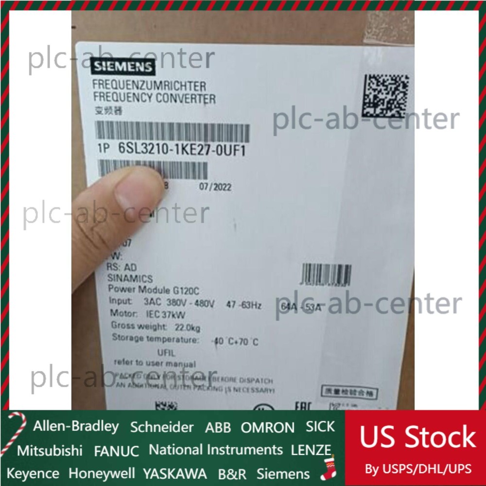 New Siemens 6SL3210-1KE27-0UF1 6SL3 210-1KE27-0UF1 SINAMICS G120C 37KW Inverter