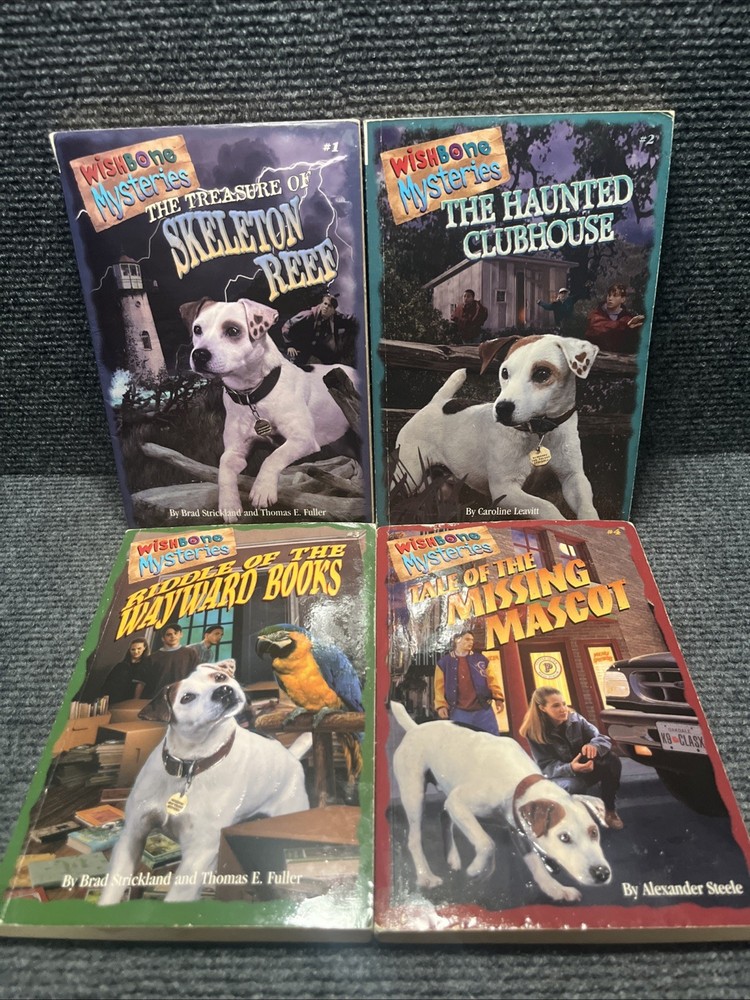 Vintage Wishbone Mysteries Paperback Lot Of 4 Books 1990’s