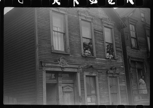 Chicago Illinois 1941 Kitchenette Apartment Houses Black Belt Family Photo