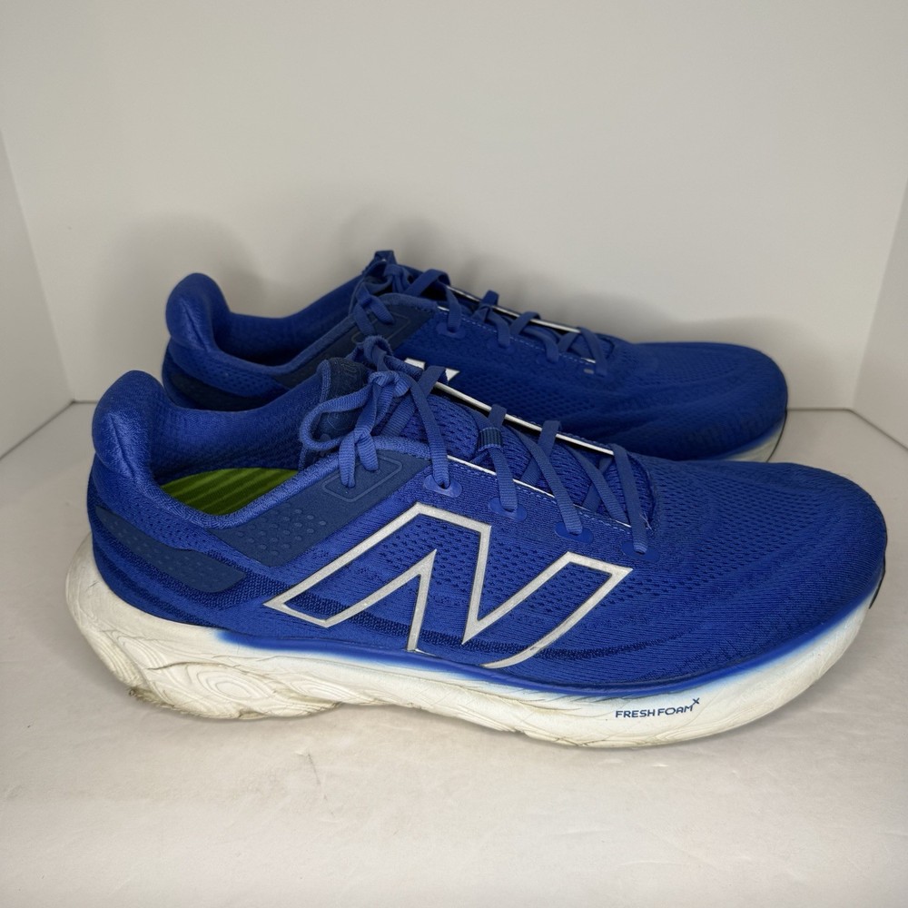 New Balance Mens Size 14 Fresh Foam X 1080 V13 M1080B13 Blue Running Shoes