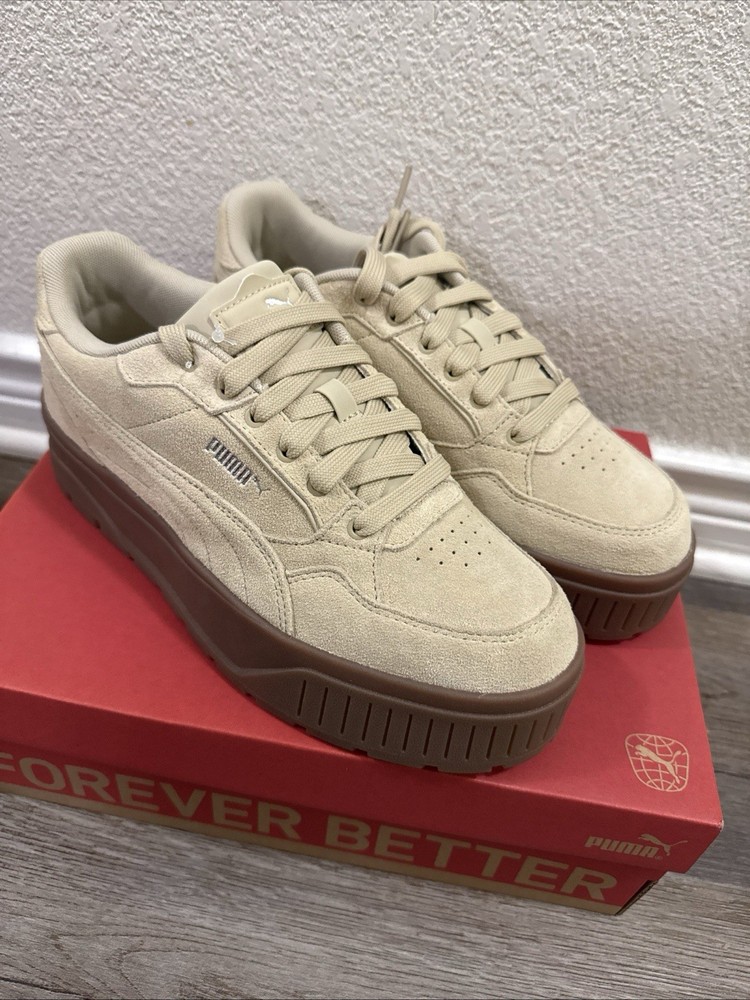 PUMA Karmen II Idol SD Women’s Size 9.5 Toasted Almond Sneakers New in Box