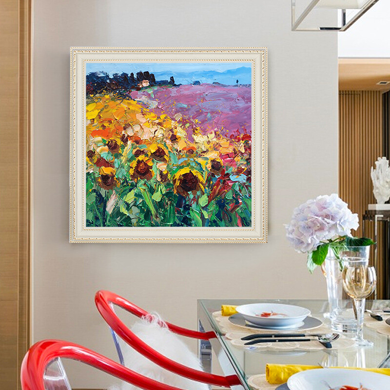 Nordic Style hand-painted Oil Painting Decorative Painting Restaurant Entrance