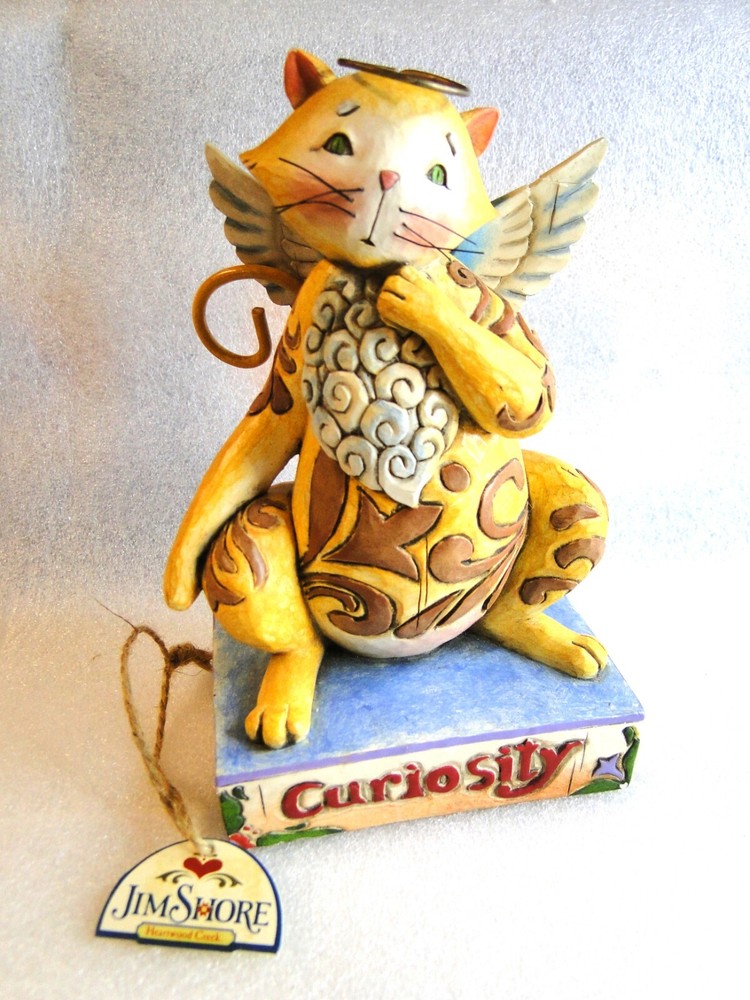 Jim Shore CURIOSITY Cat Figurine Heartwood Creek 6