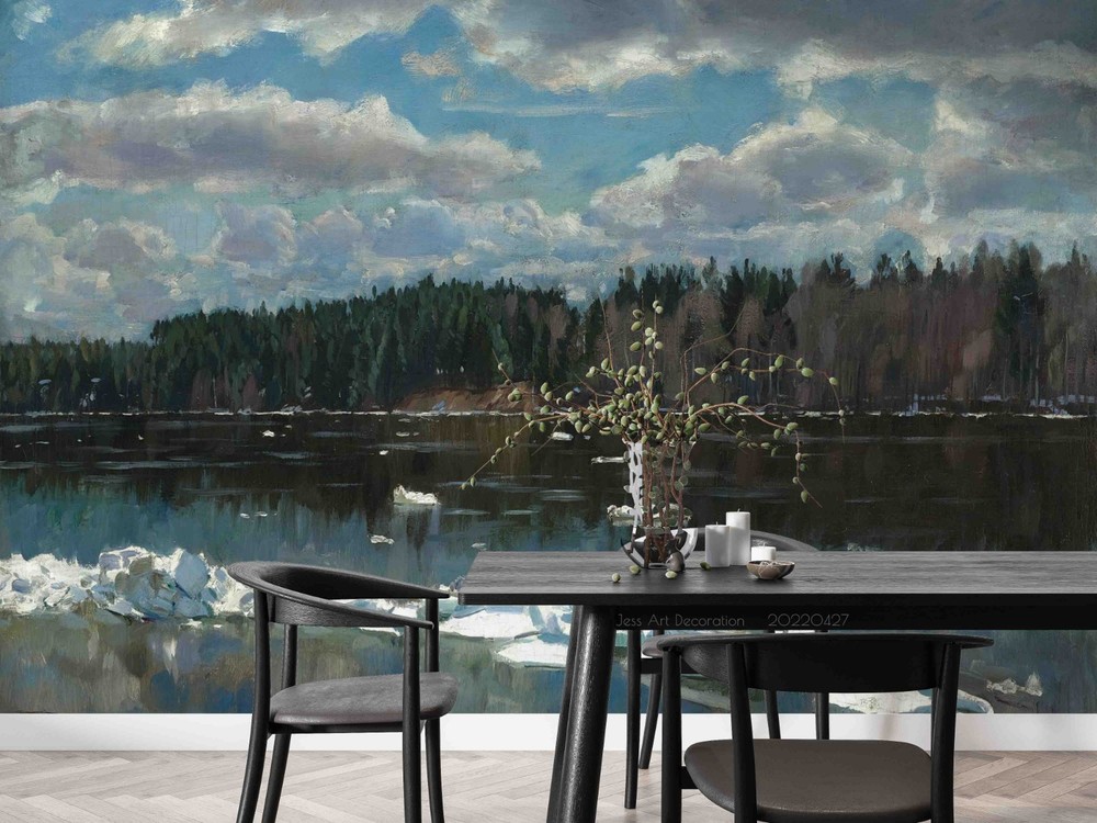 3D Landscape Oil Painting Wall Murals Wallpaper Murals Wall Sticker 46