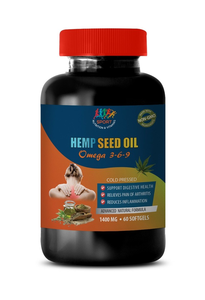 stearic acid supplement - HEMP SEED OIL ORGANIC 1400mg 1B - anti inflammatory