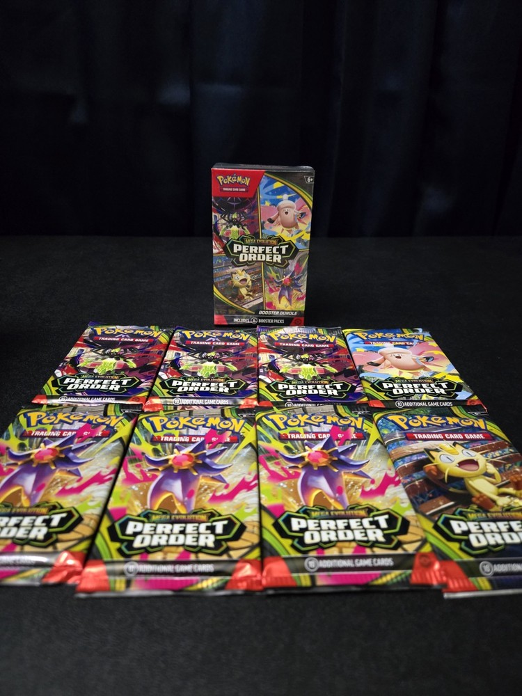 Pokémon TCG Mega Evolution Perfect Order Booster Bundle + 8 booster New Sealed14 Packs In All