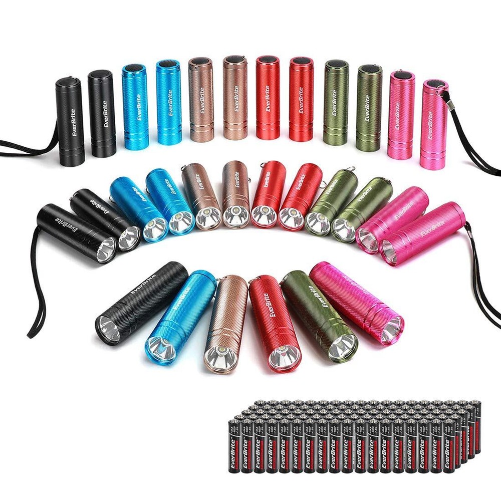 30-Pack Aluminum LED Mini Flashlights with Lanyard for Convenient Use