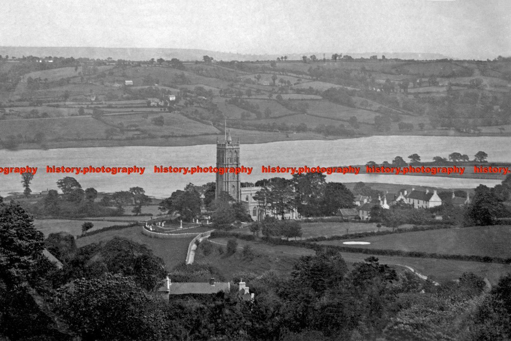 F004597 The Lake Blagdon Bristol Cheddar Mendip Hills Somerset 1914