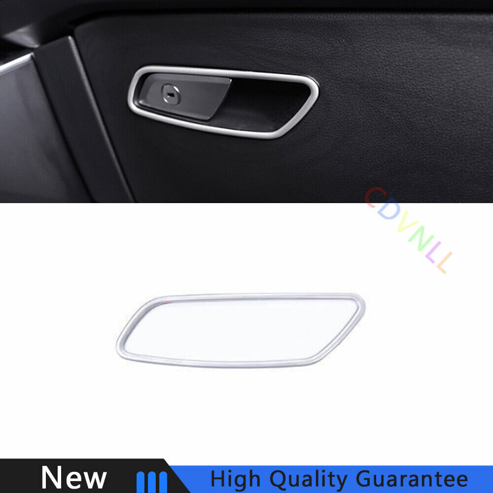 Fit For Audi A6 A7 2019-2022 Silver Steel Co-Pilot Storage Box Handle Bowl Trim