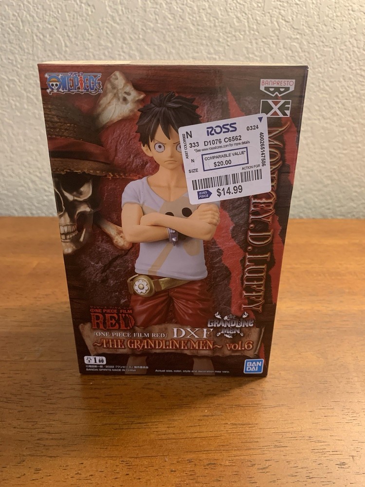 Banpresto One Piece Monkey D. Luffy DXF THE GRANDLINEMEN vol.6 Film Red Figure