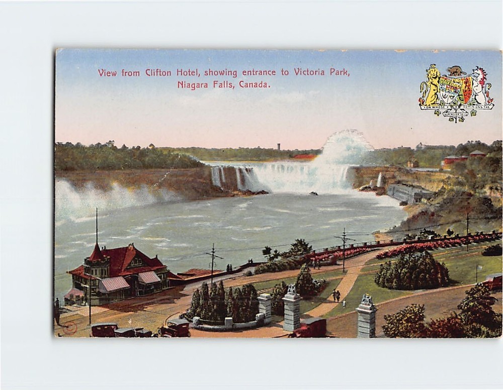 Postcard View from Clifton Hotel Niagara Falls Ontario Canada