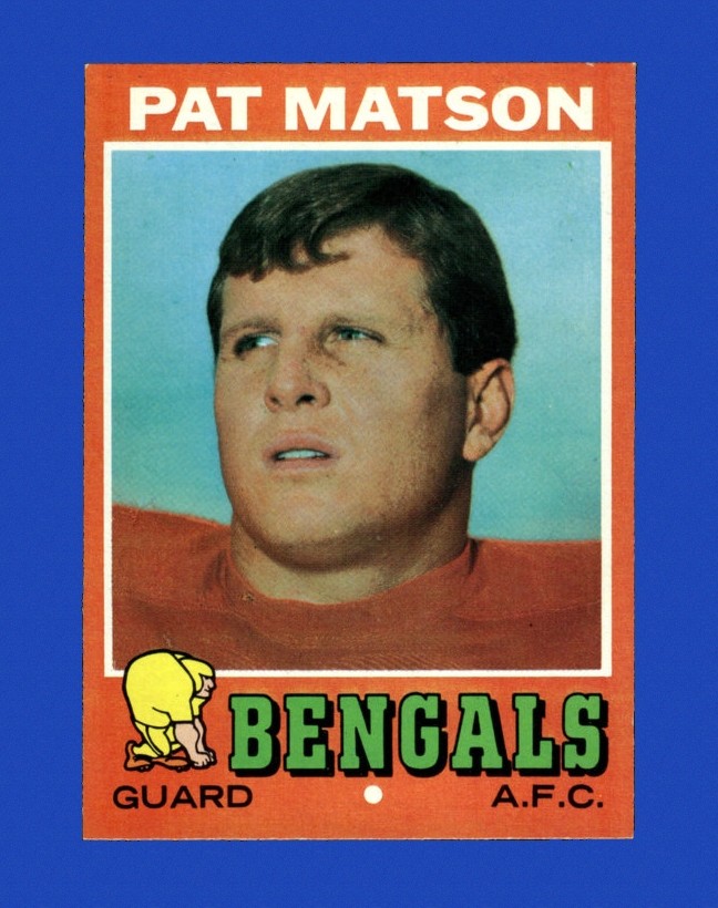 1971 Topps Set-Break # 72 Pat Matson RC NM-MT OR BETTER *GMCARDS*Consign with Greg Morris Cards