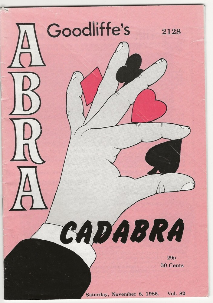 Vintage Magic / Magician Literature: Abra Cadabra Magazine November 8, 1986-image