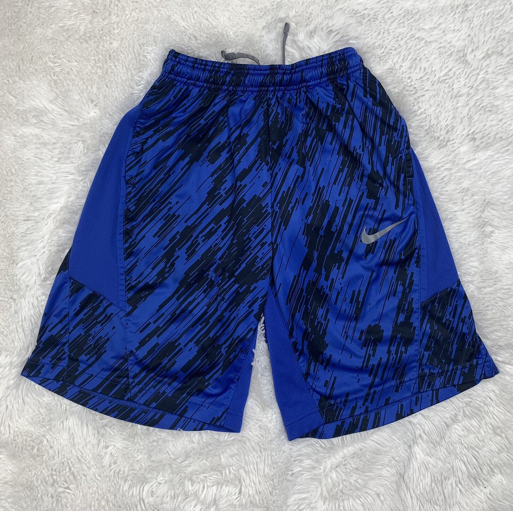 Nike Dri-Fit Basketball Shorts Mens Size S Small Blue Black Pockets Gym Active