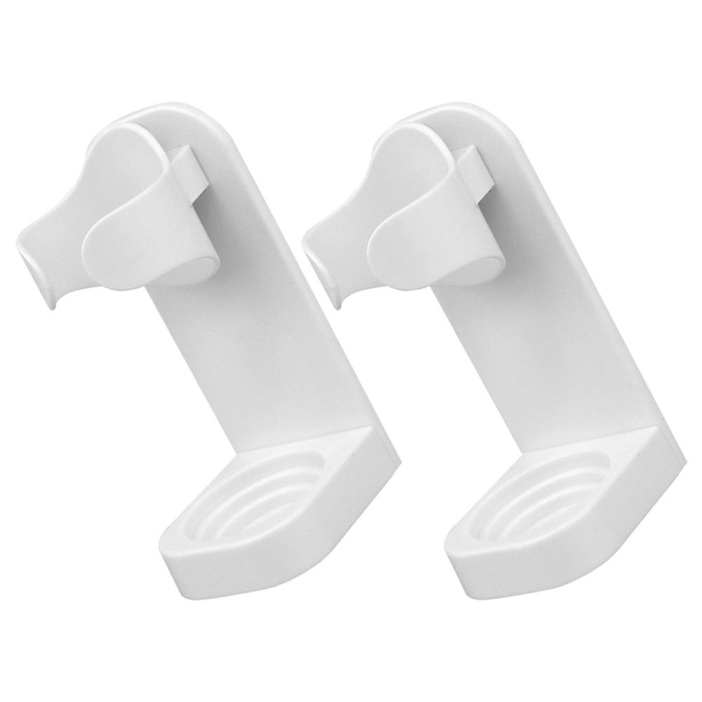 2 Pcs White Abs Electric Toothbrush Holder -mounted Head-image