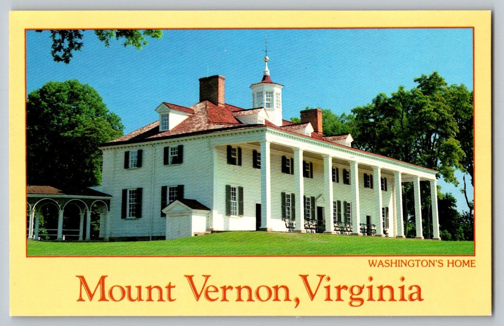 Postcard - Washington's Home, Mount Vernon, Virginia