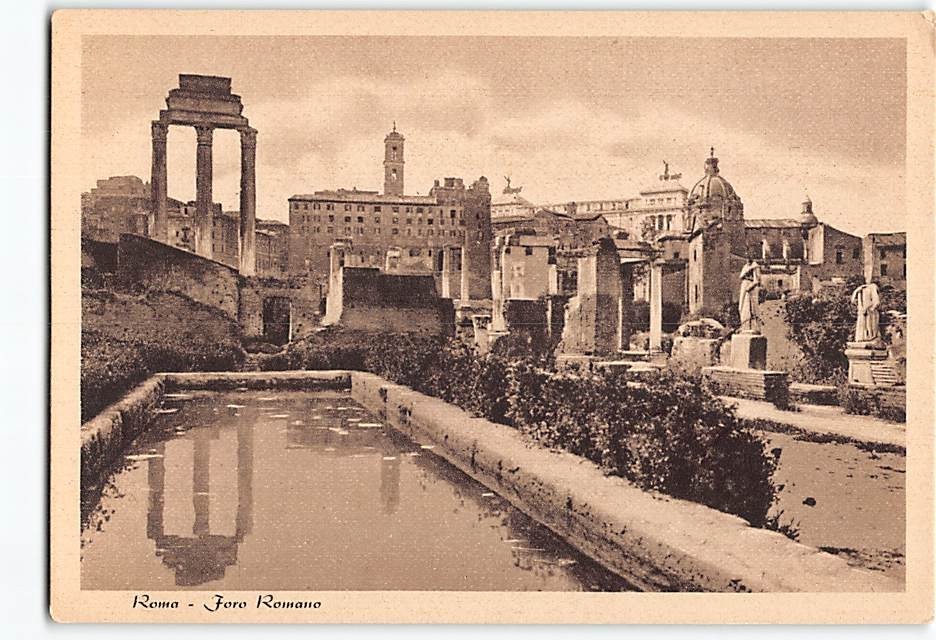 Postcard Foro Romano Rome Italy