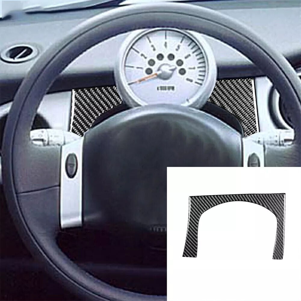 Dashboard Speedometer Lower Carbon Fiber Decal For Mini Cooper R50 R53 2002-04