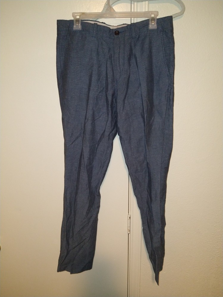J Crew 770 Baird McNutt Irish Linen Blend Pants Men's sz 33x32