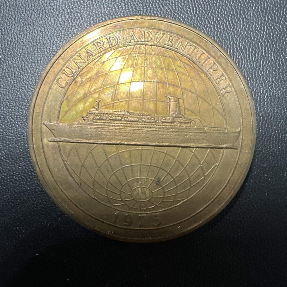 1975 Cunard Adventurer Caribbean Cruise Medallion