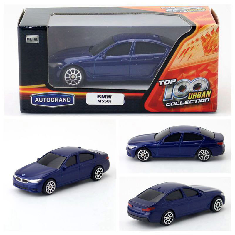 1:64 BMW M550i Model Car Diecast Toy Cars Miniature Vehicle Boys Toys Gifts Blue