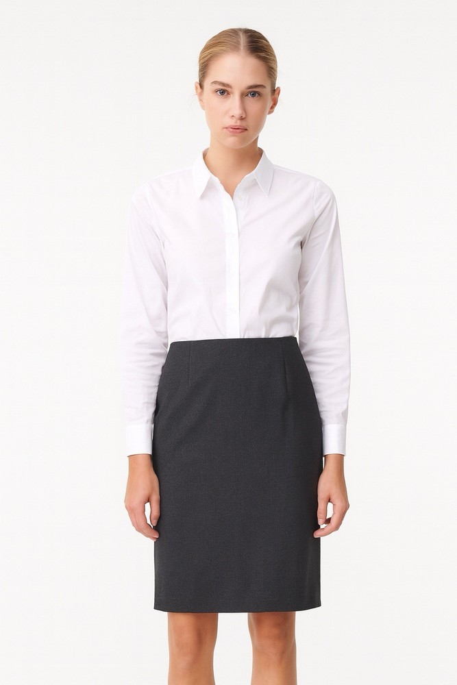 Antonio Melani Women’s Gray Wool Pencil Skirt Size M Office Career Wear