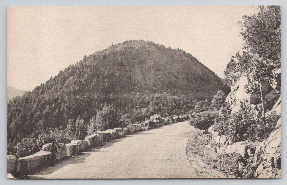 Vintage Acadia National Park Postcard South Bubble Mt Jordan Pond Maine-image