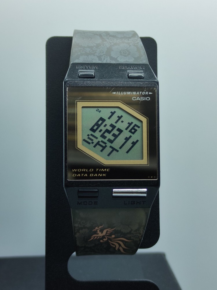 Vintage Casio FS-00 DATABANK Film Watch 2190 Mod (1990s) Men SUPER SLIM RARE