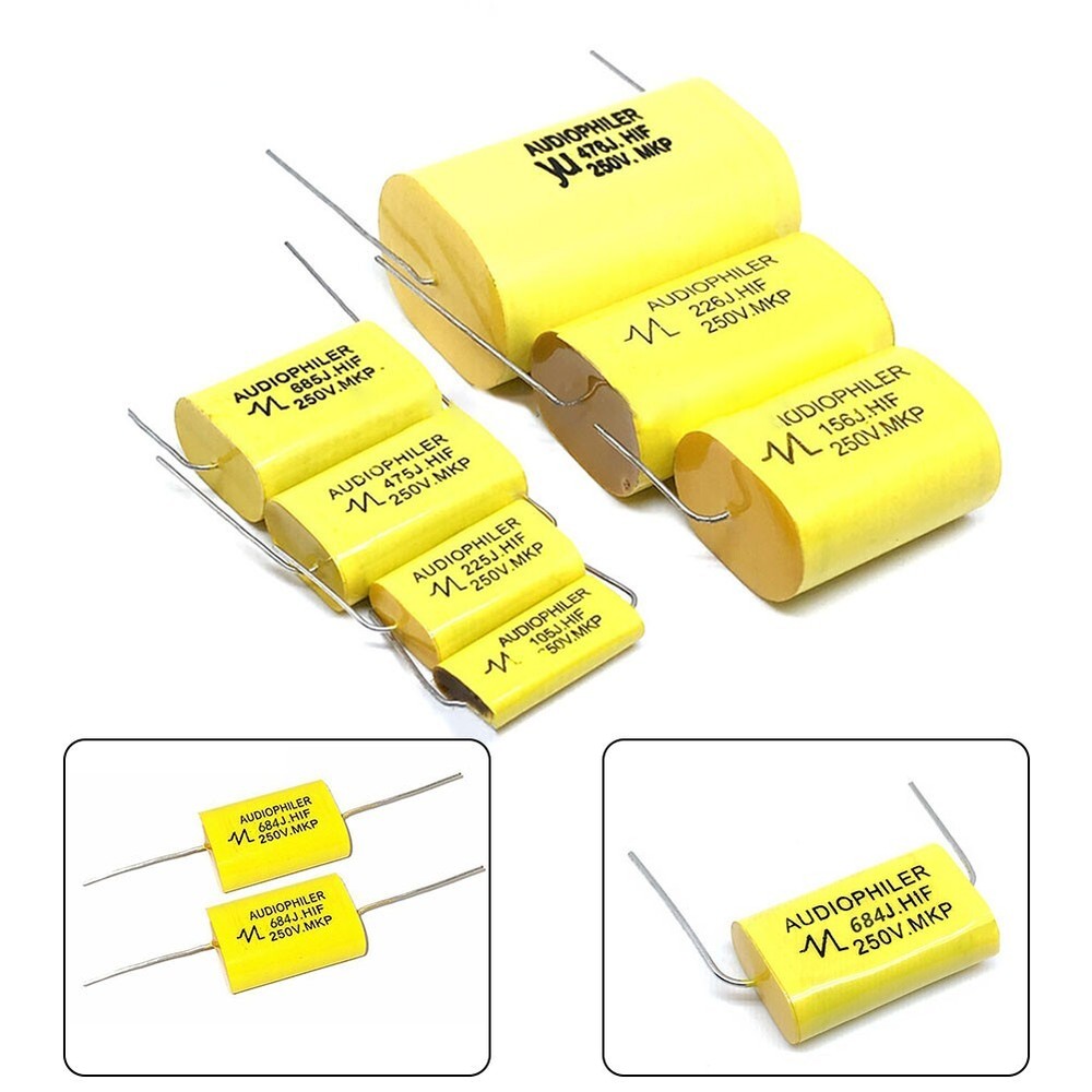 High-Quality 250V MKP HIFI Axial Capacitor for Audio Crossover Electrodeless Accessories