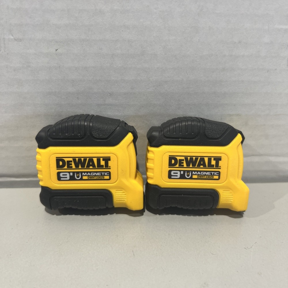 New DEWALT 9 Ft. Pocket Tape Measure.  (2-Pack) DWHT33029
