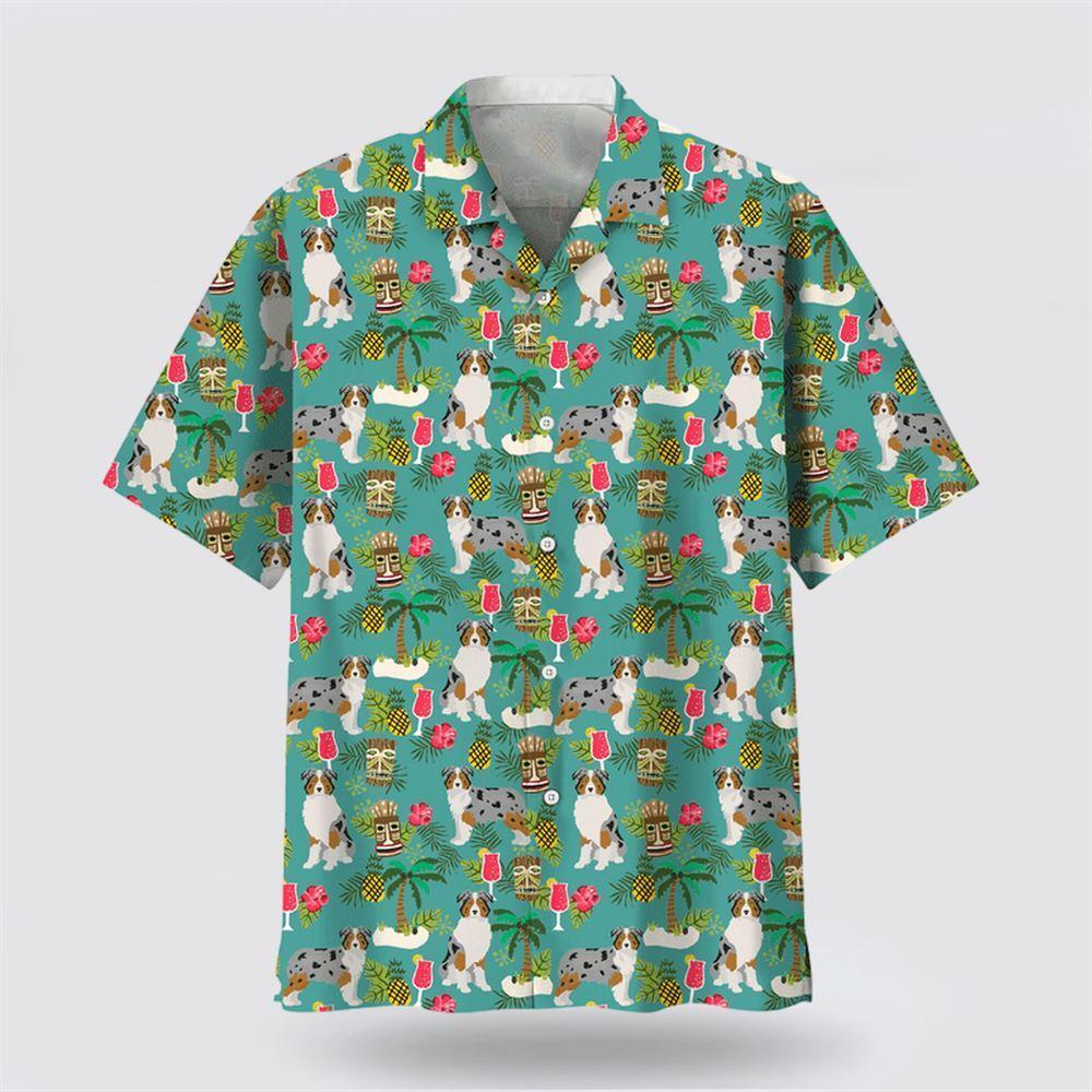Australian Shepherd Hawaiian Beach Hawaiian Shirt Dog Lover Hawaiian Shirts