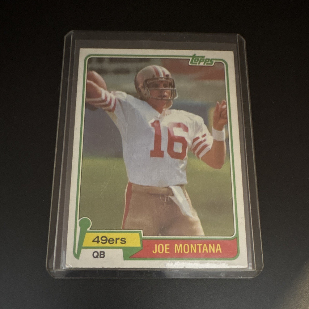 Topps 1981 Joe Montana #216 RC San Francisco 49ers NFL Football Trading Card