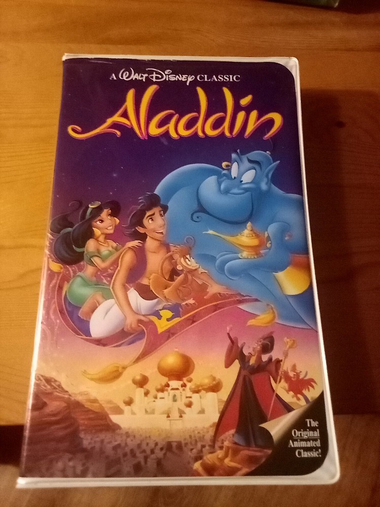 Walt Disney's Aladdin VHS Tape RARE Black Diamond Classic #1662