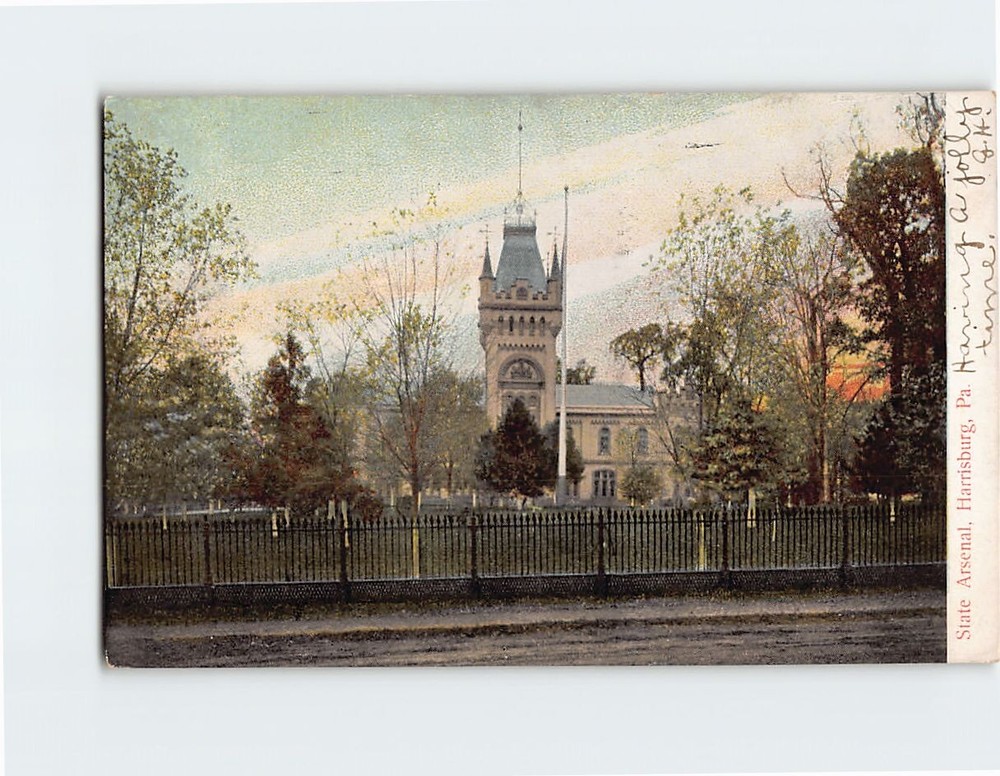 Postcard State Arsenal Harrisburg Pennsylvania USA