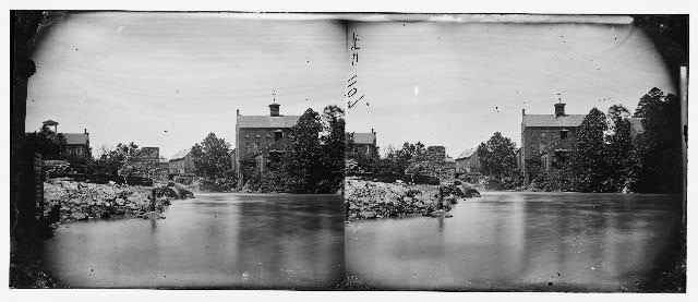 Photo:Petersburg Virginia 1865 Mills Industrial Buildings Civil War View