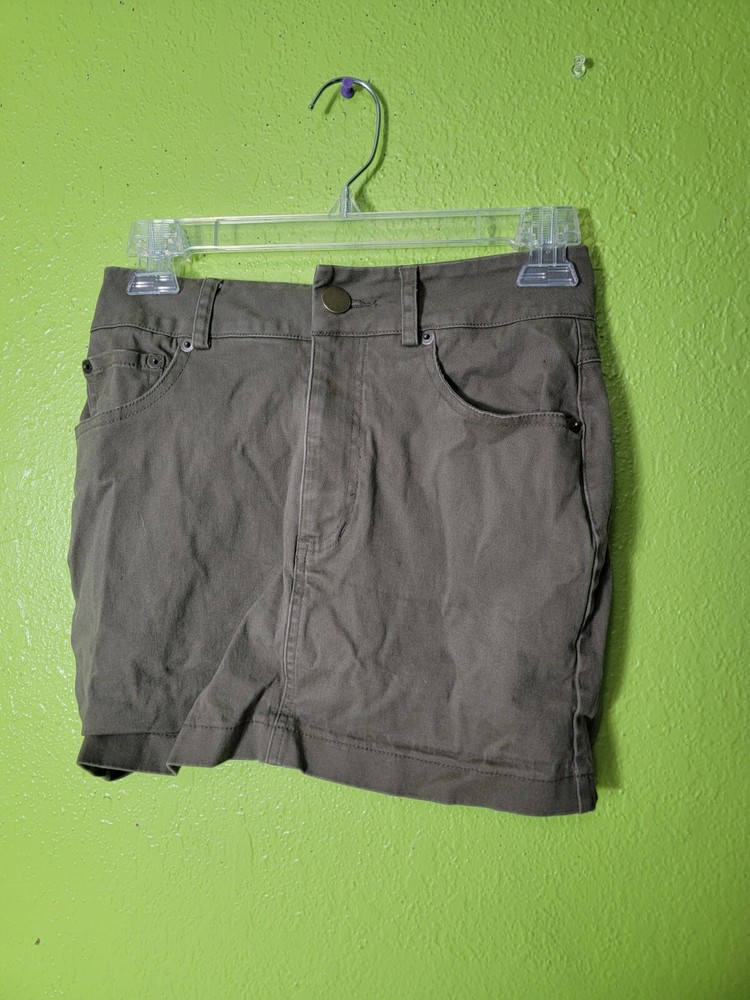 Forever 21 Denim Skirt Brown Mini Size Small Womens