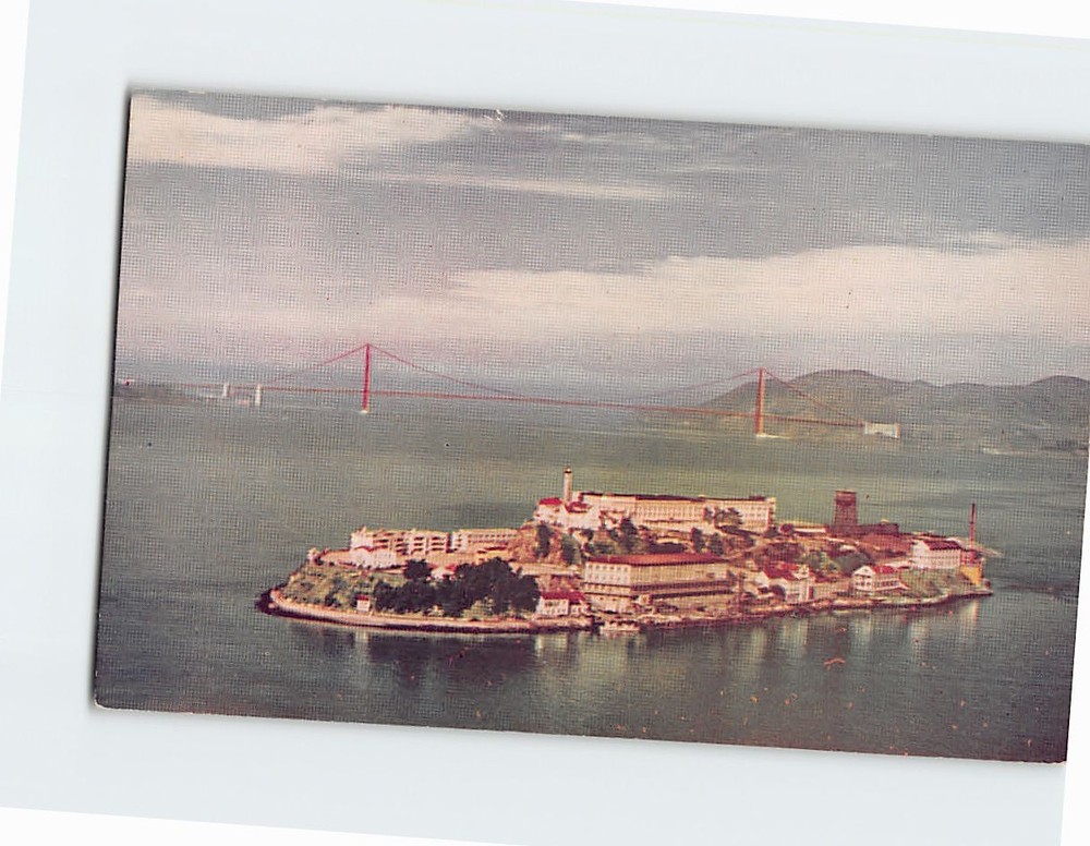 Postcard Alcatraz Island The Rock San Francisco Bay Federal Prison California