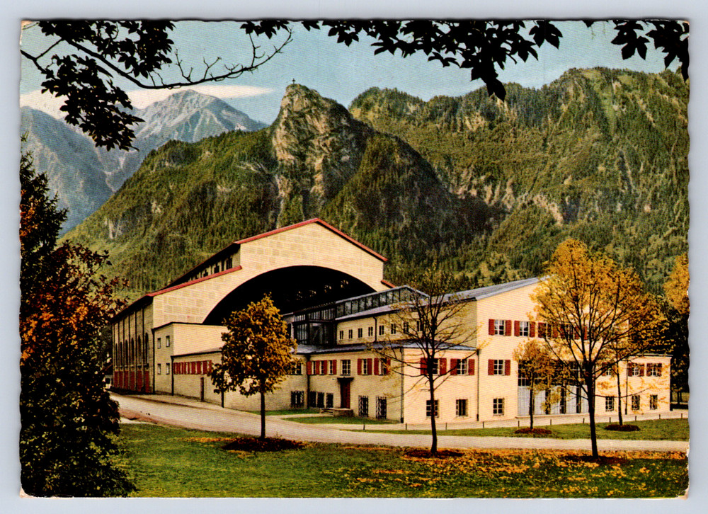 Vintage Postcard Passionstheater Oberammergau gegen Kofel Germany